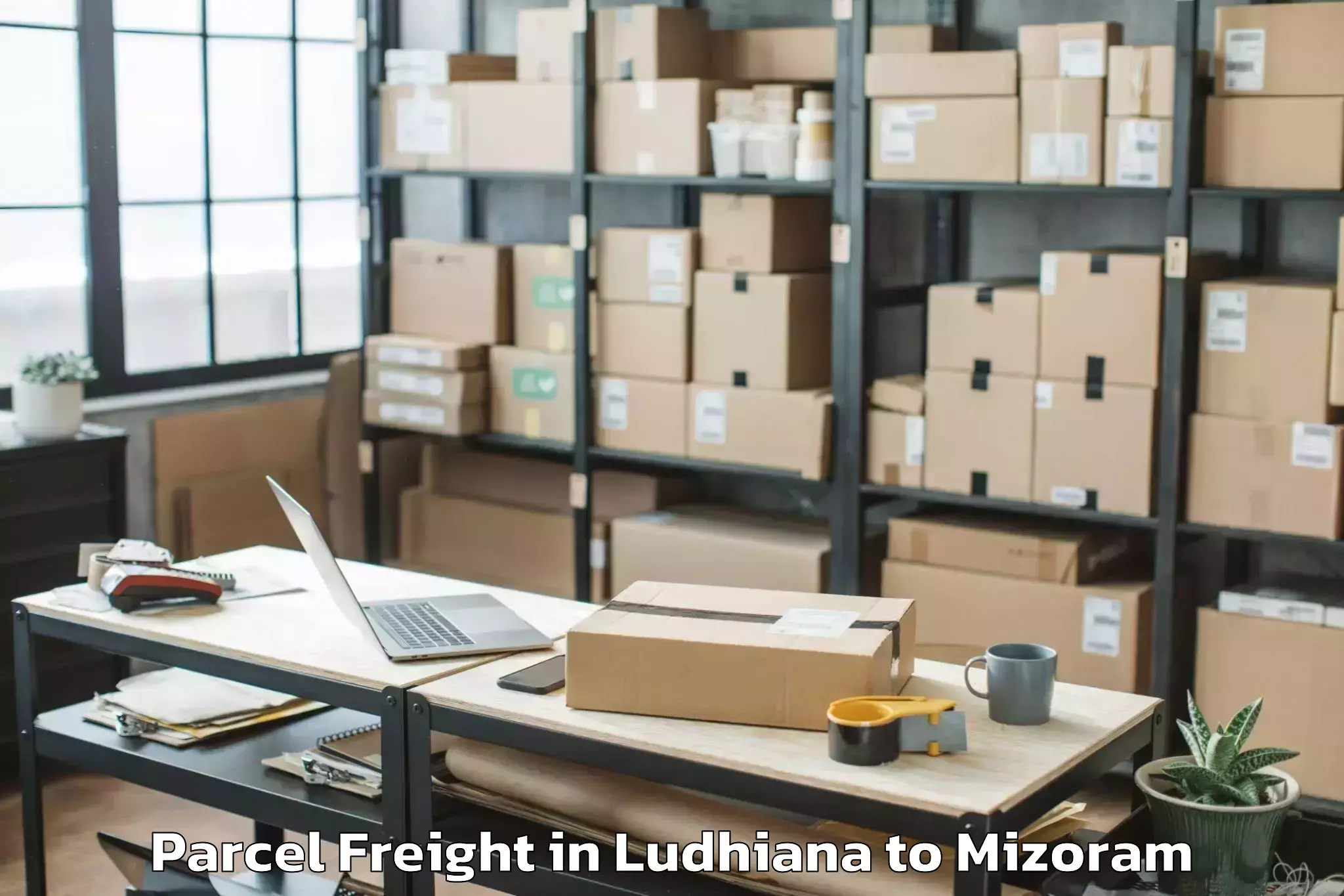 Reliable Ludhiana to Khawhai Parcel Freight